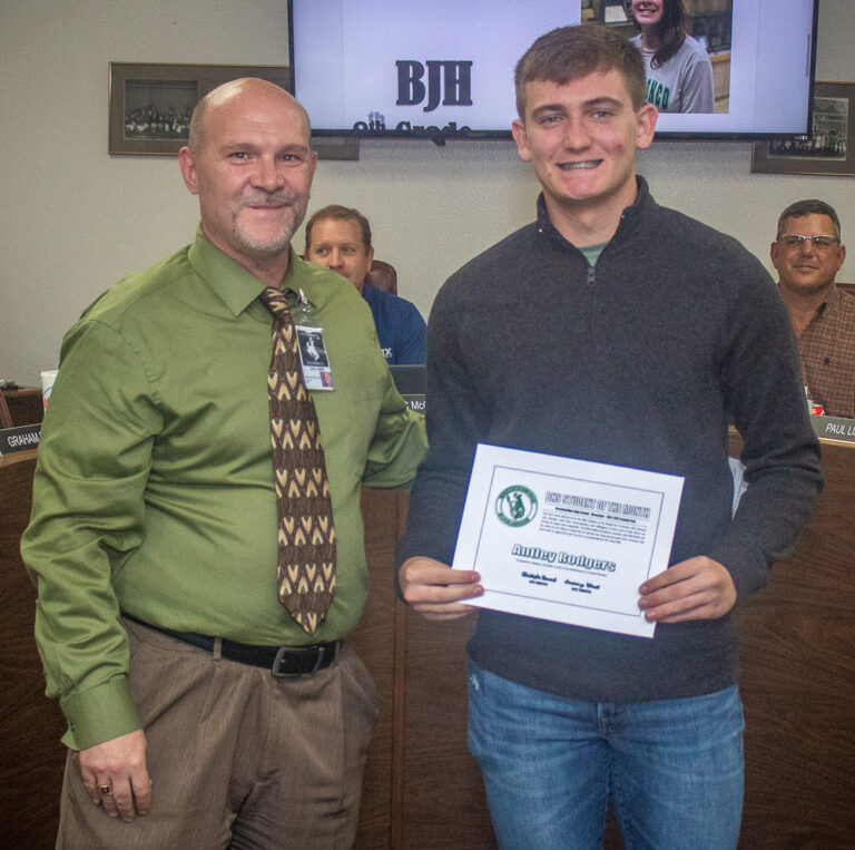 Students and Teacher of the Month honored at Breckenridge school board