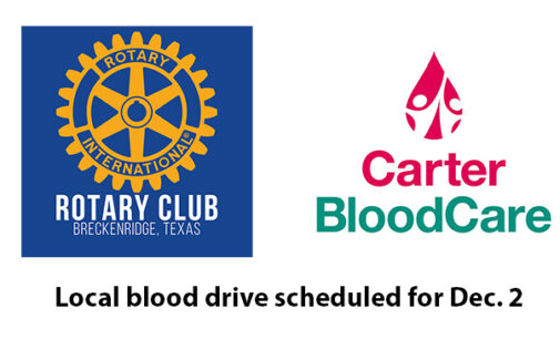 Rotary Club blood drive scheduled for Dec. 2