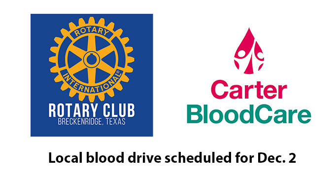 Rotary Club blood drive scheduled for Dec. 2