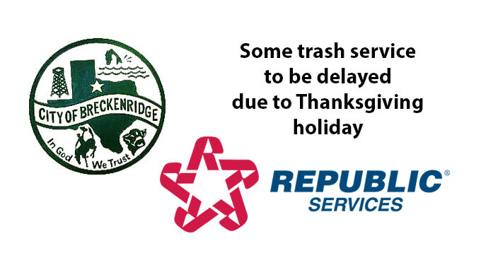 Thanksgiving holiday to delay some trash pickup next week