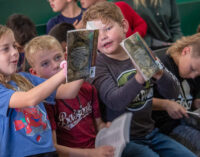 Local third graders excited to get dictionaries from Breckenridge Rotary Club