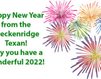 Breckenridge Texan wishes everyone a Happy New Year!