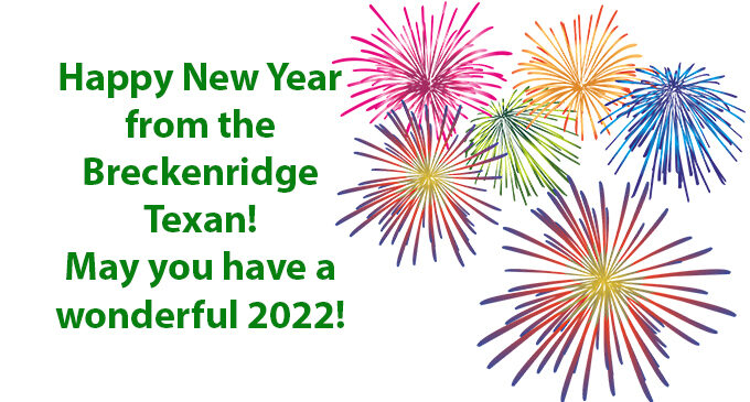 Breckenridge Texan wishes everyone a Happy New Year!