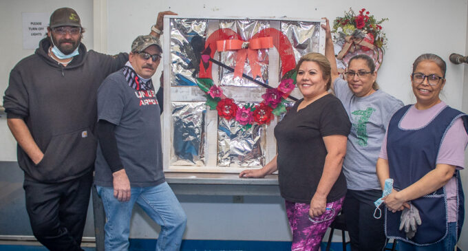 Jonell Filtration in Breckenridge celebrates Valentine’s Day with wreath-decorating contest for employees