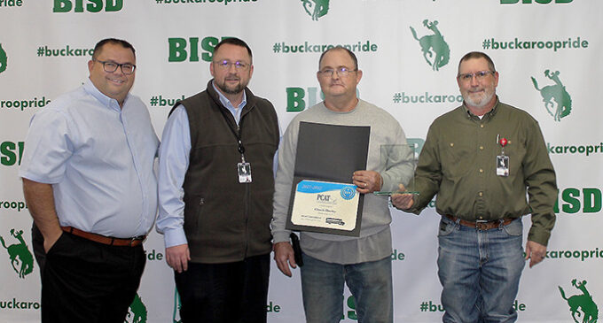Chuck Dooley named 2021-2022 PCAT Bus Driver of the Year for BISD and region