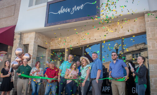 Abecca Grace team cuts ribbon for new downtown shop