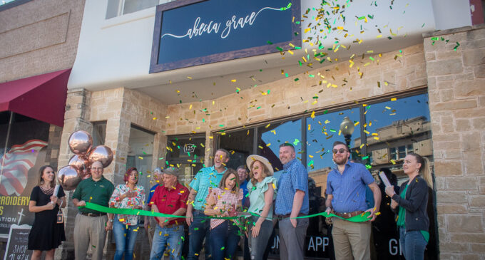 Abecca Grace team cuts ribbon for new downtown shop