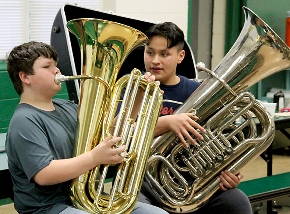 BISD Band Instrument Petting Zoo in photos