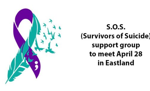 Survivors of Suicide support group to meet Thursday, April 28, in Eastland