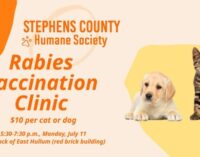Humane Society to host rabies vaccination clinic on Monday, July 11