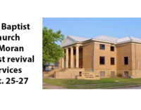 Moran’s First Baptist Church to host revival services Sunday through Tuesday, Sept. 25-27