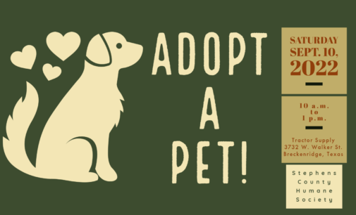 Humane Society to host Adopt-a-Pet event on Saturday, Sept. 10