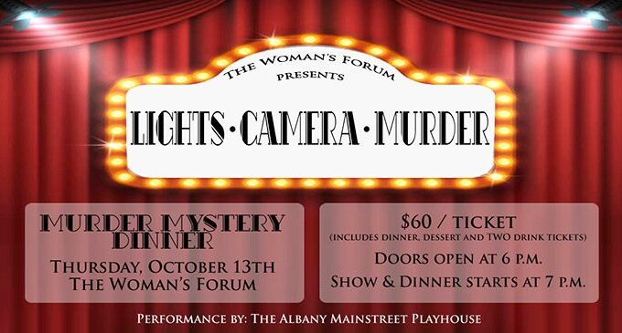 Woman’s Forum to host Murder Mystery Dinner on Thursday, Oct. 13