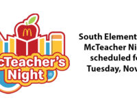 South Elementary McTeacher Night slated for Tuesday, Nov. 8