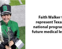 BHS student Faith Walker chosen to attend Congress of Future Medical Leaders