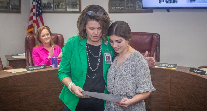 BISD honors Students, Teacher of the Month at Feb. 15 meeting