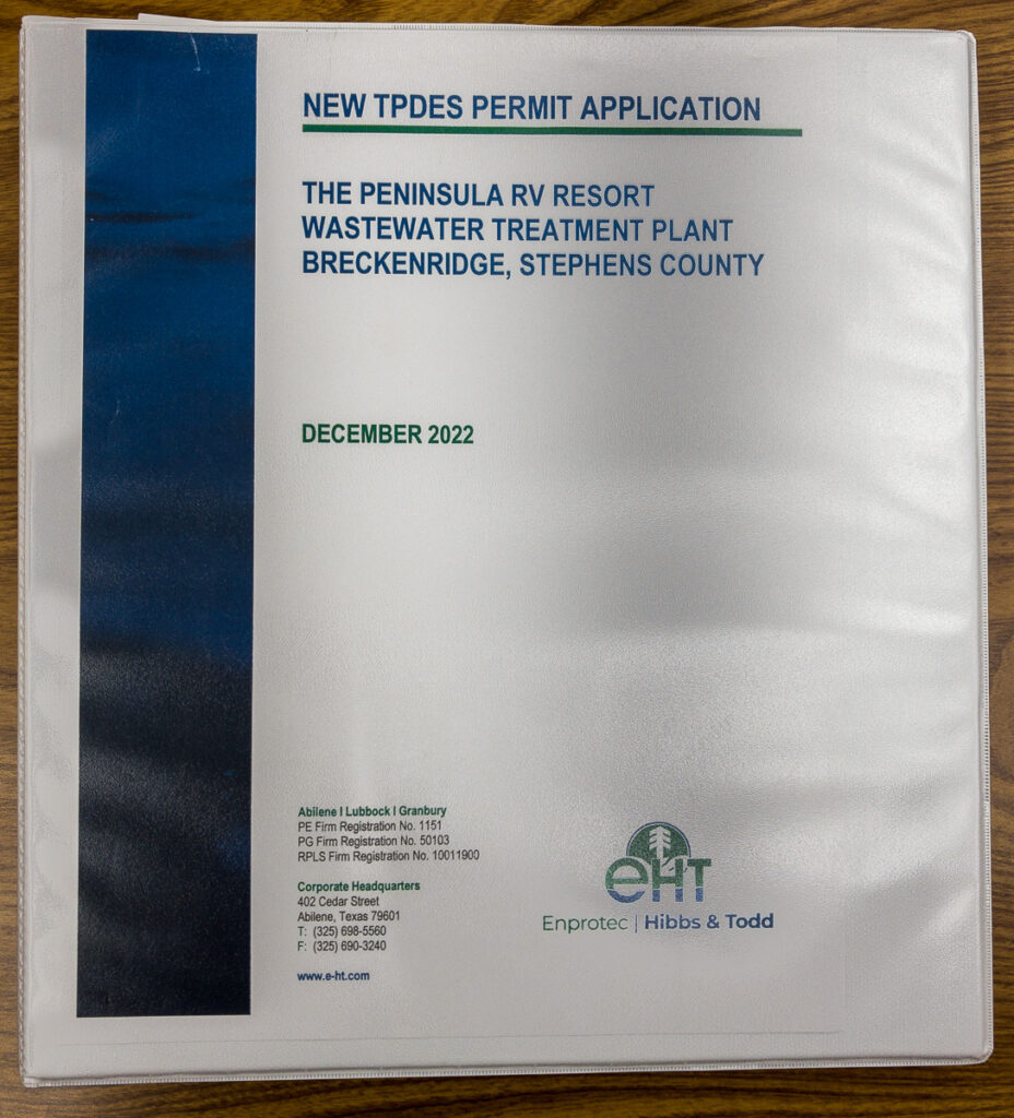 Local residents express concerns about proposed wastewater treatment plant for planned RV resort