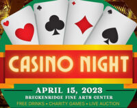 Tickets still available for Breckenridge Fine Arts Center’s fundraising Casino Night, Saturday, April 15