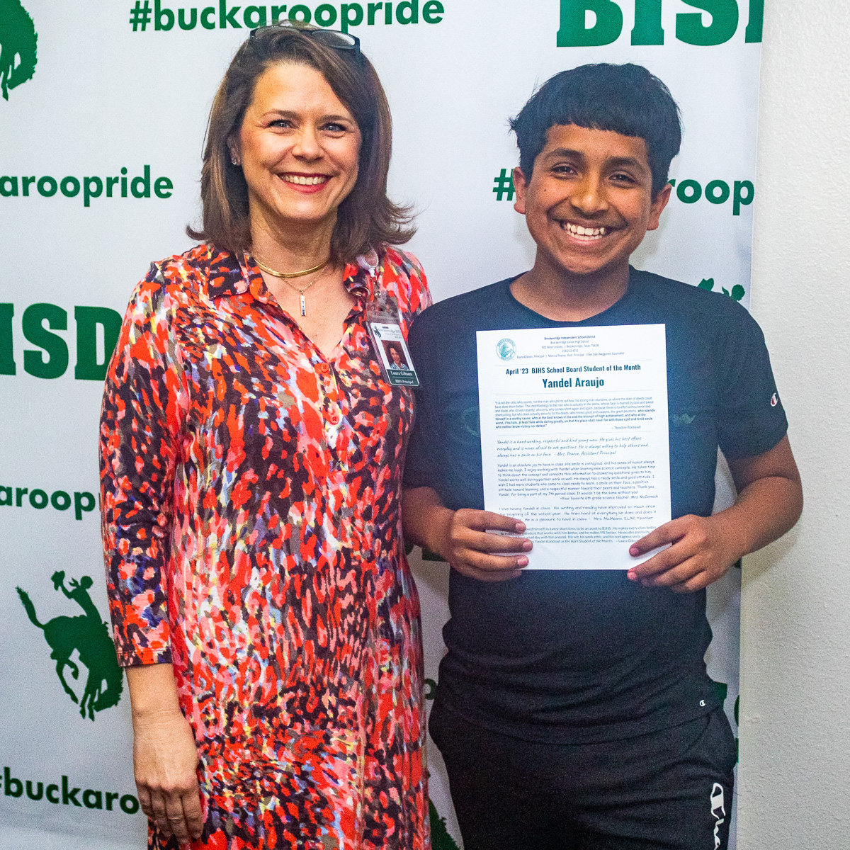 BISD honors students, teacher of the month at April school board ...