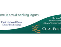 First National Bank changes name to Clear Fork Bank today
