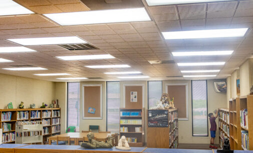 Breckenridge Library gets new LED lighting installed; carpeting to be replaced soon