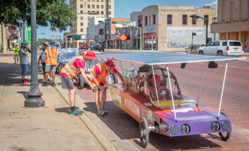 Solar car racers stop in Breckenridge on their way to California
