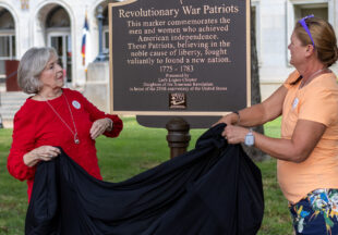 DAR Dedication of the America 250 Patriot Marker at the Stephens County Courthouse