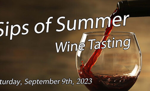 Sips of Summer wine tasting event scheduled for Sept. 9