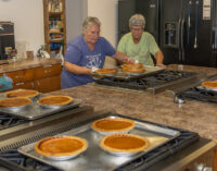 First Methodist Church kicks off Turkey Dinner preparations with pumpkin pie baking