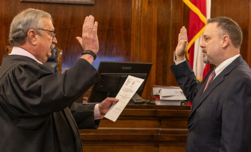 Gregory sworn in this morning as new district judge