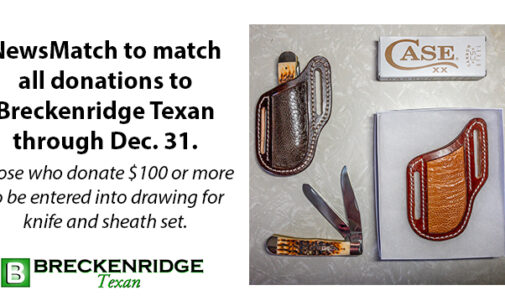 Breckenridge Texan’s fundraising drive ending soon; donations made by Dec. 31 to be doubled
