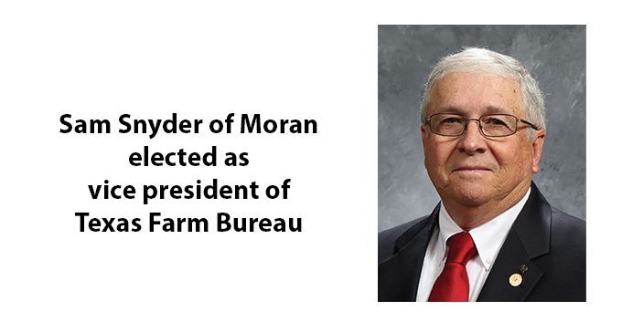 Moran farmer/rancher elected Texas Farm Bureau vice president
