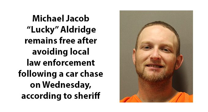 Suspect in Wednesday’s car chase remains on the run, according to sheriff