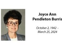 Joyce Ann Pendleton Burris