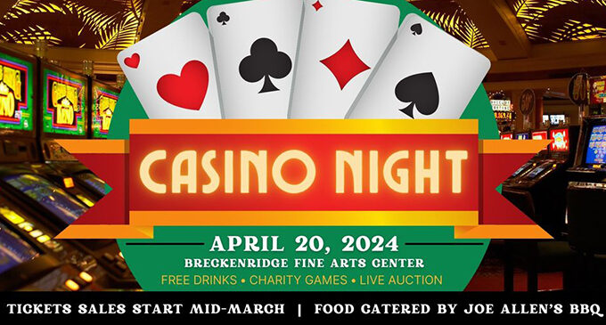 ‘Casino Night’ on April 20 benefits Breckenridge Fine Arts Center