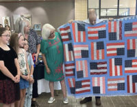 Local 4-H Sewing Club presents Quilt of Valor to Brannan family