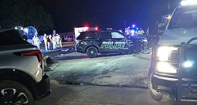 Breckenridge police sergeant, construction worker injured in wreck involving high-speed chase from Shackelford County