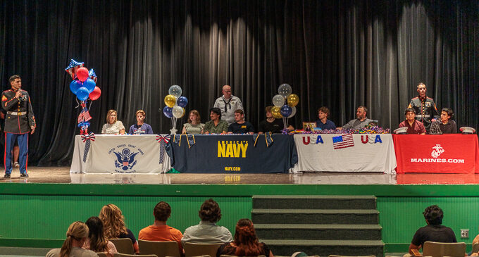 BHS celebrates late spring signings for sports, band, military
