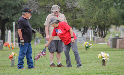 Volunteers needed morning of Saturday, May 25, to help place flags on veterans’ graves for Memorial Day