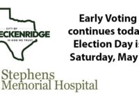 Early Voting in city, hospital elections continues today; Election Day is Saturday, May 3