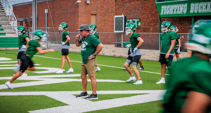 Breckenridge Buckaroos open 2025 football practice with focus on growth