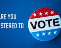 Deadline to register to vote is Monday, Oct. 6