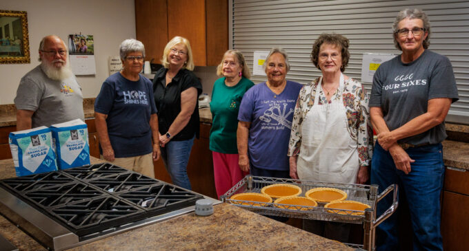 Pumpkin spice and plenty of team spirit fill First Methodist kitchen in preparation for annual Turkey Dinner