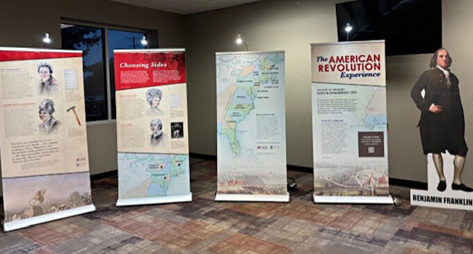 Local DAR chapter hosts traveling American Revolution exhibit in Cisco