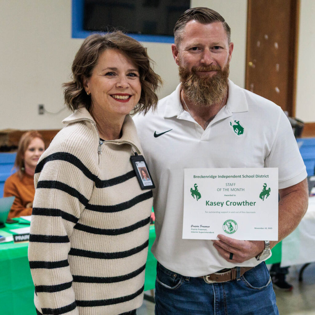 BISD students, staff honored with monthly awards - Breckenridge Texan