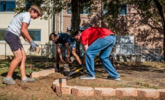 Breckenridge scout builds prayer garden for Eagle Project