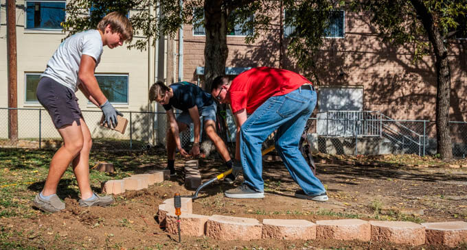 Breckenridge scout builds prayer garden for Eagle Project