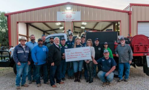 Oncor presents $20,000 grant to Hubbard Creek VFD