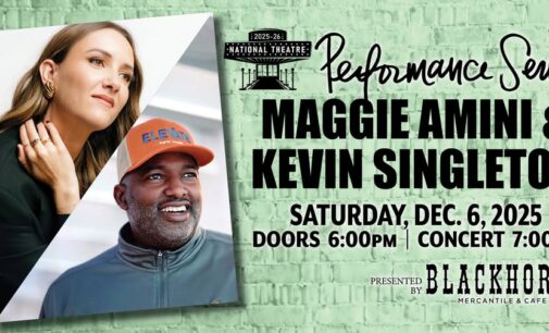 National Theatre to host Maggie Amini, Kevin Singleton for Dec. 6 performance