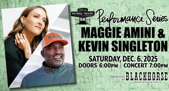 National Theatre to host Maggie Amini, Kevin Singleton for Dec. 6 performance